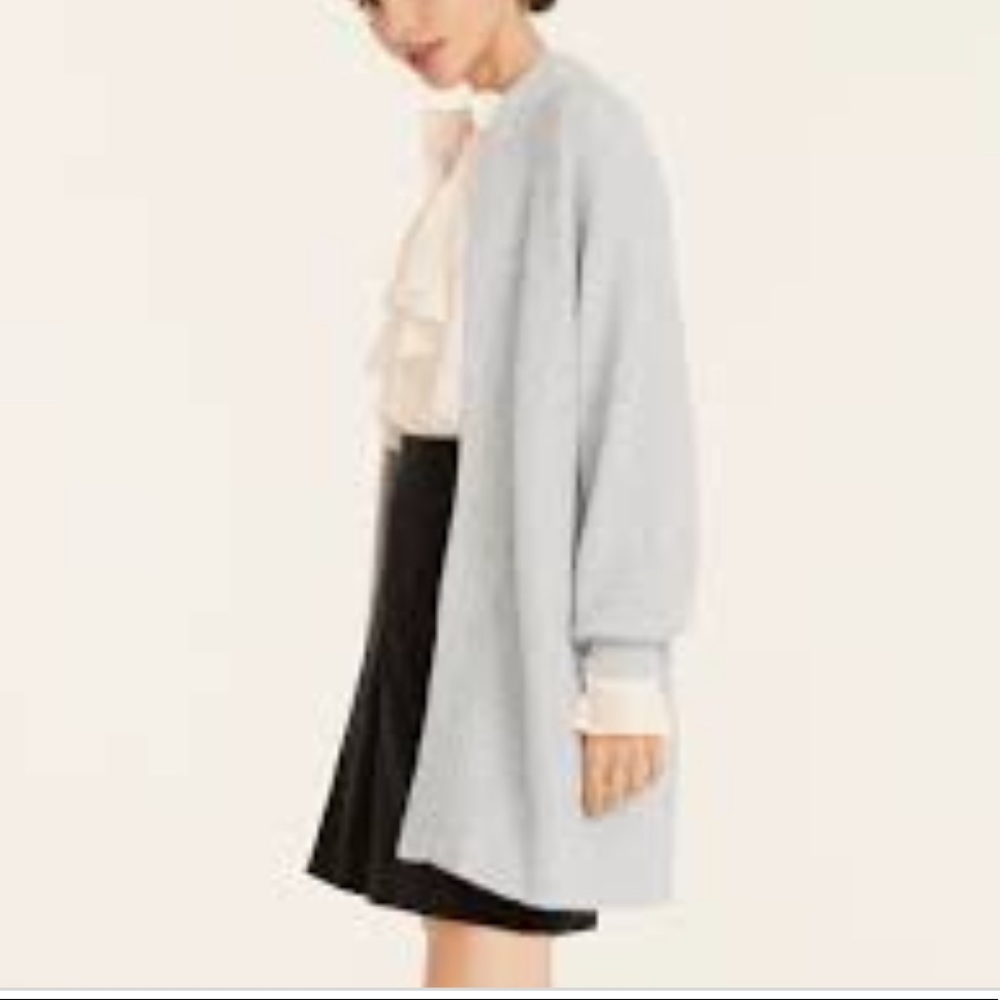 J. Crew long ribbed cardigan sweater alpaca XXS